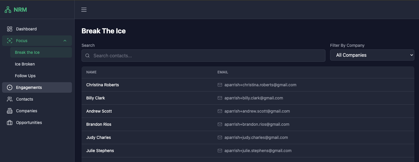 Focus Tools Interface